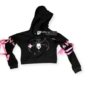 SALE 5/$25 📦 Princess Alex Cropped Cut Sleeve Hoodie-Limited Edition YM